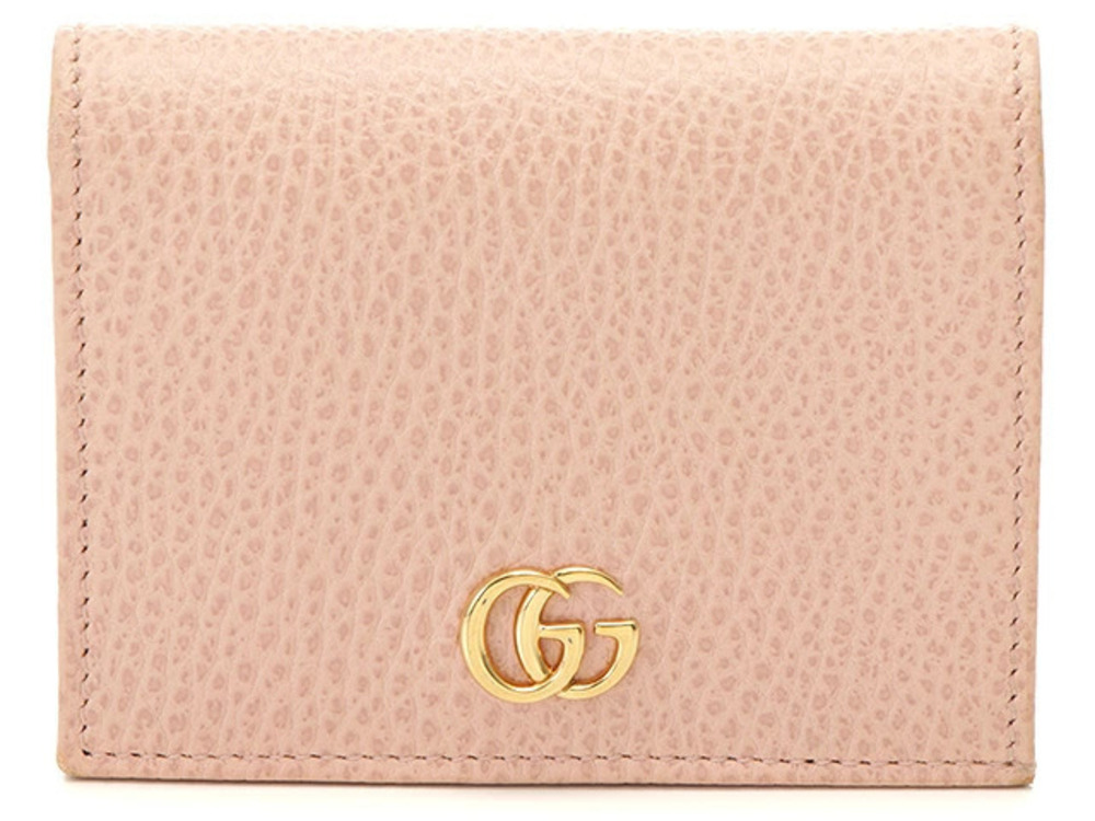 Gucci bi fold wallet GG Marmont leather pink